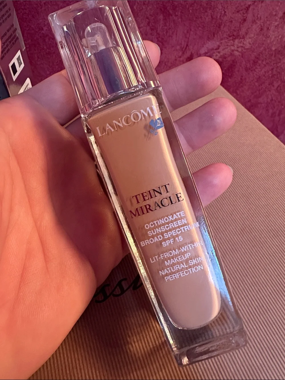 Lancome Teint Miracle Liquid Foundation — Warm Beige Buff